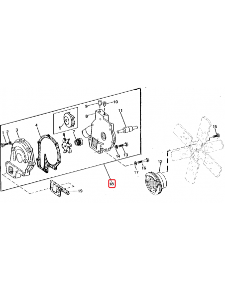 Pompa de Apa John Deere AR70661, AR84165, AR89716, AR97881, AR98551, AR98552, RE10969, RE10970, RE11496, RE11498, RE20022, SE500