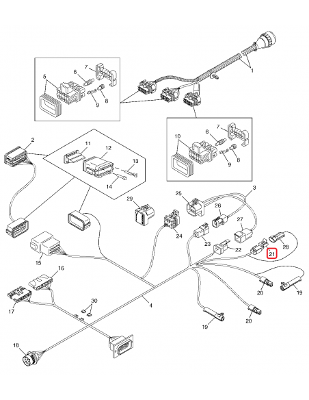 Conector Electric, Mufa Electrica John Deere 57M7254