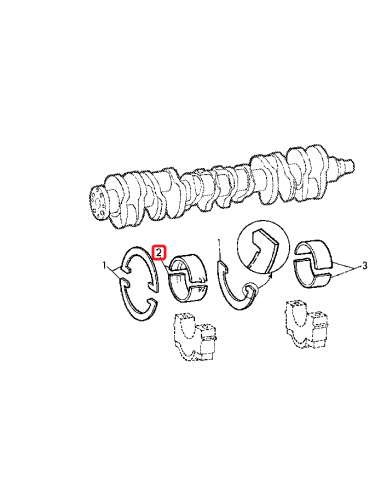 Cuzineti Palier 0.030''- 0.762 mm John Deere AR73274, AR77752, R63005, R63009, 26/8-51C