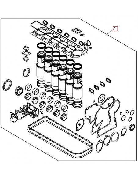 Set Reparatie Motor John Deere  6.8 L POWERTECH RE532634, RE540226