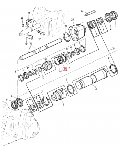 Simering, Cilindru Directie Ø 70 mm John Deere L40285,  8465033106, 530301, 83934041, 9361124, E2NN3A307AA, S1582163, 04349990, 2