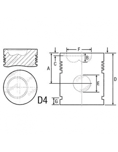 Piston Ø 116 STD RE25254, RE25652, RE50868, RE57512, RE57513, RE60297