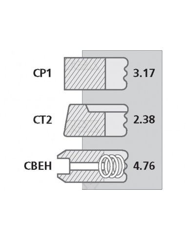 Segmenti Piston Ø 98.42 - 3.17x2.38x4.76 mm Case IH 3144452R92, 3218416R1, 3218416R91, 3218416R92, 87556004