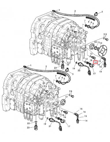 Sensor, Transmission Oil Pressure John Deere RE163656, RE217077, TWSK47