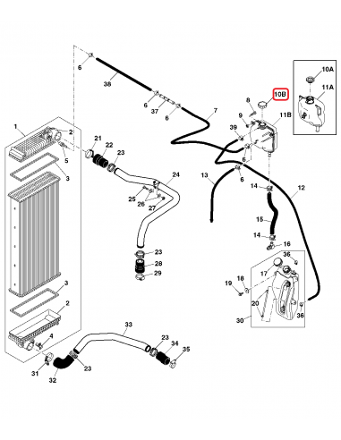Buson Vas Expansiune Radiator 10 PSI John Deere AT322214