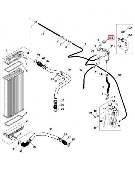 Buson Vas Expansiune Radiator 10 PSI John Deere AT322214