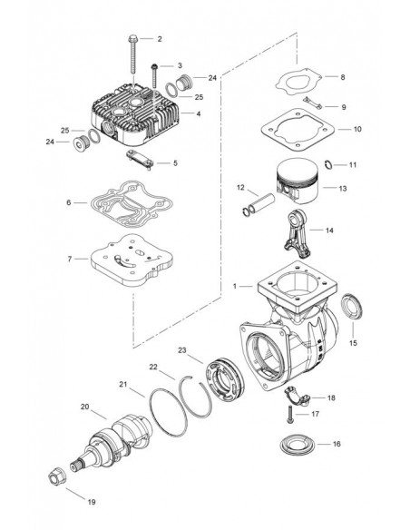 Compresor, Aer Comprimat Fendt G725880010011, G725880010010, 0.018.7474.4