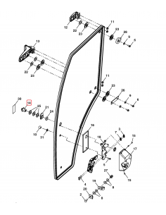 Butuc, Maner Usa Stanga John Deere AL75502 2
