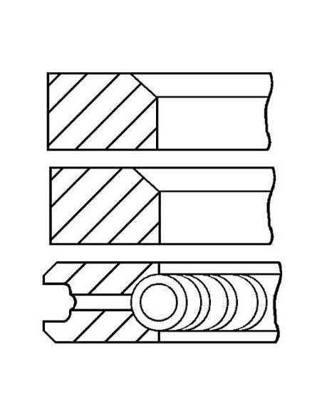 Segmenti Piston Ø 115 - 2.5x2.5x5 mm 08-528000-00