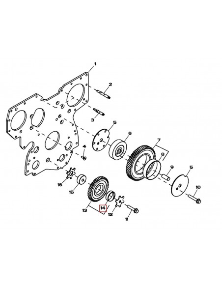 Bucsa, Pinion Distributie John Deere R114193
