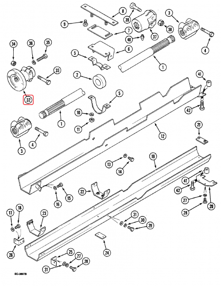Bucsa, Flansa Cardan Case IH 1537306C1, 1537306C2, 1537330C1, 1537330C2, 126683