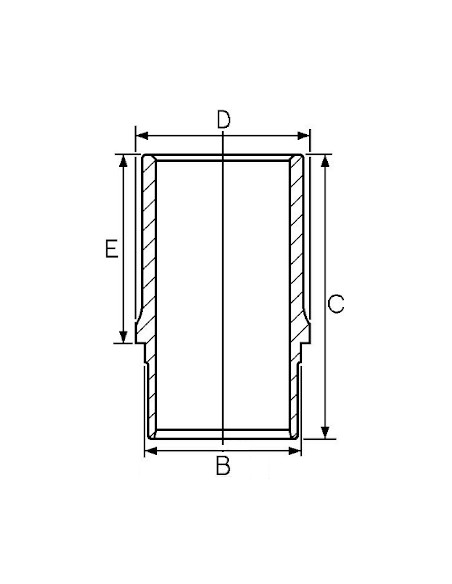 Cylinder Liner Ø 115 mm Fiat 2991786, 4750806, 4821652, 4850230, 4850231, 75224662, 8822141