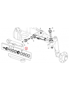 Kit Reparatie Cilindru Directie Hidraulic John Deere RE60900, RE49790, RE158114, N131838, P42061, U10291 2