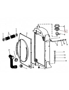 Cap, Radiator John Deere AR28482, R27209 2