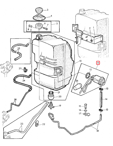 Sonda, Indicator Combustibil Rezervor John Deere AL68201, AL41630, AL38314, AL33498