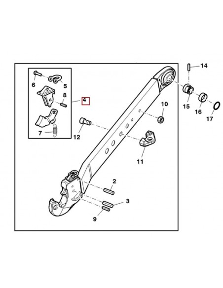 Kit Reparatie Tiranti CAT.3 AL117727, 34M7245, 34M7243, 04435245.4, 044352454, 1678022, 3903314M91, 44352454, CH167-8022, 200002 Kit Reparatie Tiranti CAT.3 AL117727, 34M7245, 34M7243, 04435245.4, 044352454, 1678022, 3903314M91, 44352454, CH167-8022, 200002
