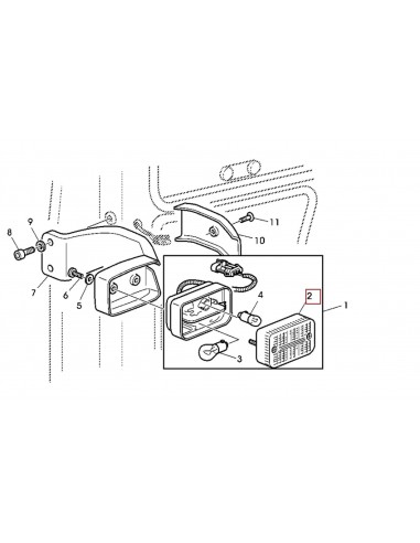 Geam Lampa Semnalizare 114x74x30 mm L75588, 11376410,  04387400, 98-046191, 9970105, A187631, 79057508, 82005573, 71316700, 2247