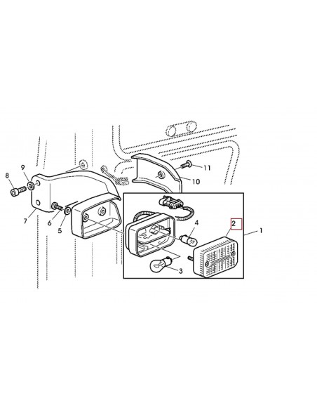 Lens, Indicator Signal 114x74x30 mm  L75588, 11376410,  04387400, 98-046191, 9970105, A187631, 79057508, 82005573, 71316700, 224