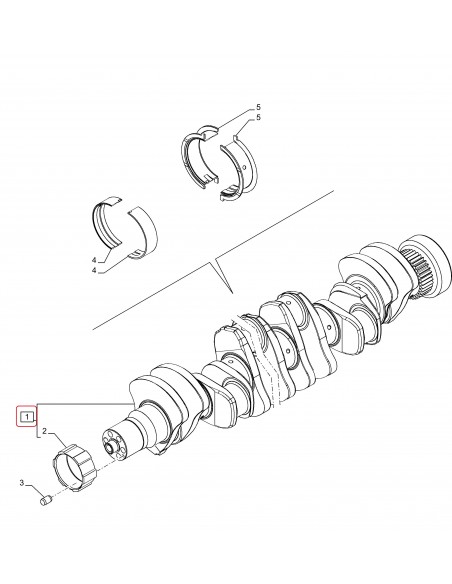 Arbore Motor IVECO 504240990, 2831069, 2831335, 2859419, 504359387