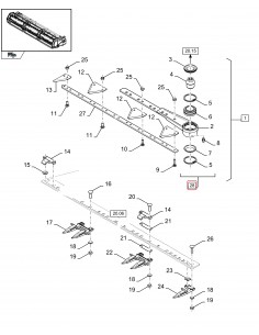 Knife head Ø 6 mm New Holland 80753861, 80753862, 84081705, 84433769, 84433779, 84562654 2