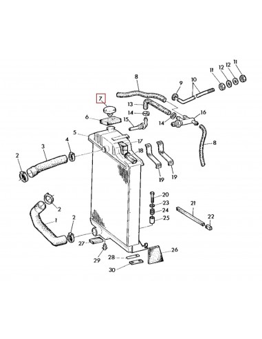 Capac, Buson Radiator 15 PSI John Deere AR76619