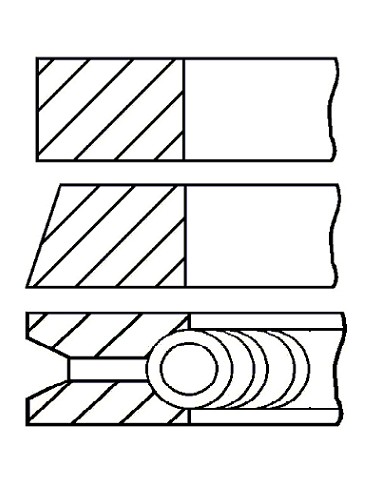 Segmenti Piston Ø 88-2x2x4 mm ISUZU