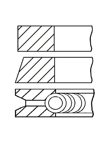 Segmenti Piston Ø 88-2x2x4 mm ISUZU
