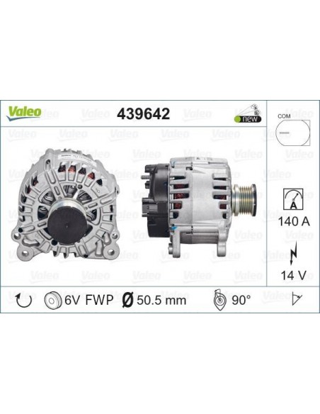 Alternator 14V,140 A Audi 03G903016G