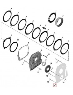 Gasket, Reverse Brake John Deere R95396, L111011, L152507 2