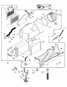 Paleti, Rotor, Ventilator Cabina John Deere R121666, SF-3224678, RE67645 2