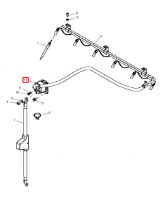 Releu/Bobina Pornire Electromotor 12V, 100A John Deere AT40955, AT68973,  RE164448, RE170320 2