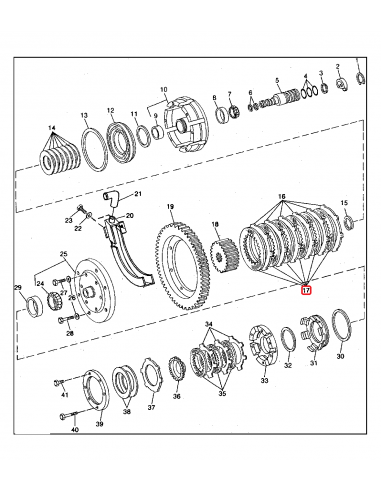 Friction Disk Ø 130x196x3.3 mm John Deere AR68945, AR94517, RE23286, RE234261, RE65291