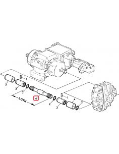 Drive Shaft 409 mm Z-23 LH John Deere  Z58303, Hillmaster 2