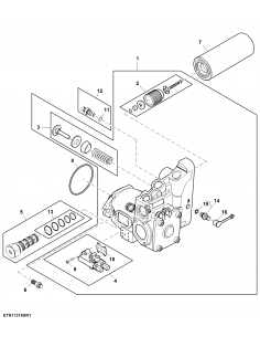 Pompa Hidraulica 85 Cm³ John Deere RE563717, RE289097, RE275747, RE258468, RE250831, RE211014, PG204251, PG204250, PG201104, PG2 2
