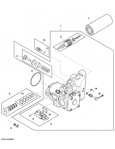 Pompa Hidraulica 85 Cm³ John Deere RE563717, RE289097, RE275747, RE258468, RE250831, RE211014, PG204251, PG204250, PG201104, PG2