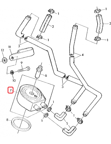 Racitor Ulei, Termoflot, John Deere RE10869, RE38078, RE61769, 2486A206