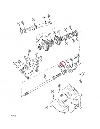 Seal PTO Ø 45x65x12 mm DSG 45.65.12RDF01, ZF 0734309060, 3234526R1, AL32869, 04342932