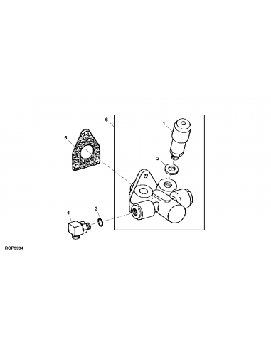 Pompa Combustibil John Deere RE46252, 0440008125, FP/KG24P220