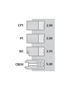 Segmenti Piston 90 - 2.5x2.5x2.5x5 mm Q8932060000