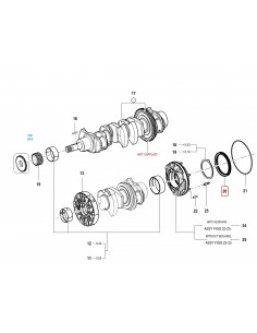 Seal, Crankcase Ø 100x120x12 mm VM Motori 46340869F