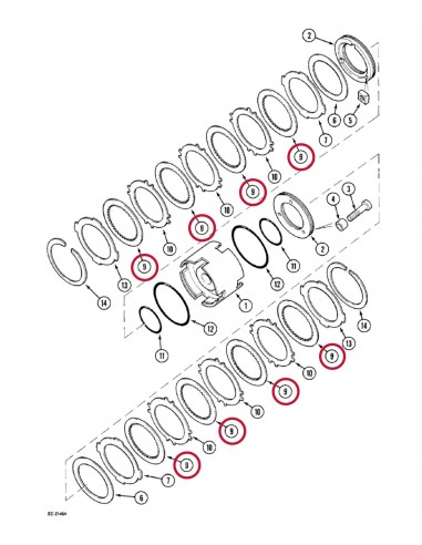 Disc, Friction Ø 125.5x93.2x2.1 mm Z-45, 3125322R2, 3125322R1, 533804R1