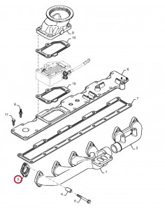 Gasket, Exhaust Manifold 84368103, 84368103AM, 6902207, 87775129, J937479, J943191 2