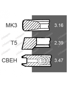 Segmenti Piston Ø 106.50 - 3.16x2.39x3.47 mm RE530613 2