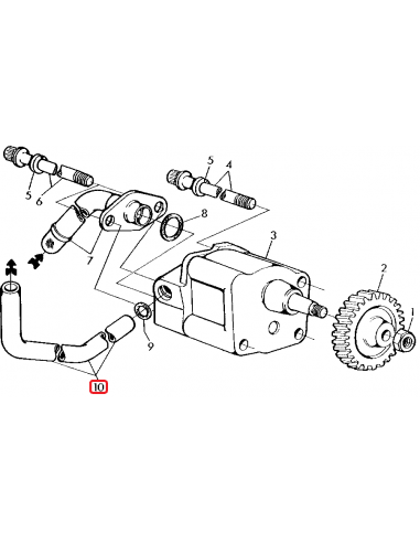 R115280, Teava, Conducta, John Deere