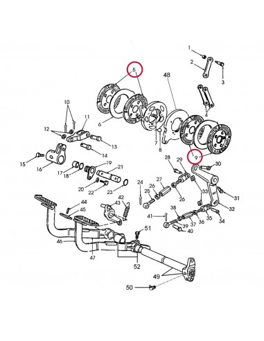Brake Friction Disc Ø 41x165.25x4.65 mm Z-22 Case IH/Fiat/Ford New Holland 05094585, 5094585, 05094586, 5094586, 05096755, 50967