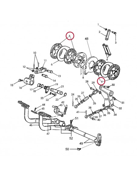 Disc Frana Ø 165.25 mm Z-22 John Deere ER117166, ER143847