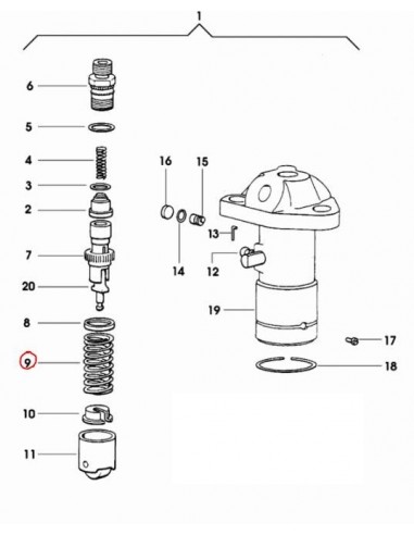 Arc Presiune Injector 2.4639.090.5, 3414619005, 246390905, 840852, 49055400