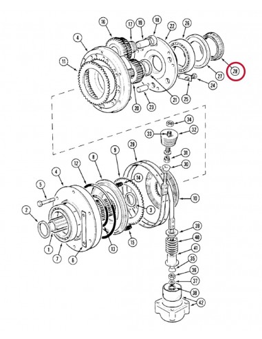 Bearing, Gearbox Case IH, David Brown K210447, K917835