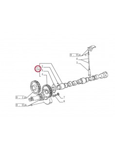 Camshaft - 4 Cyl. Fiat 153630710, 4603154, 4784948, 4824218, 98425868 2