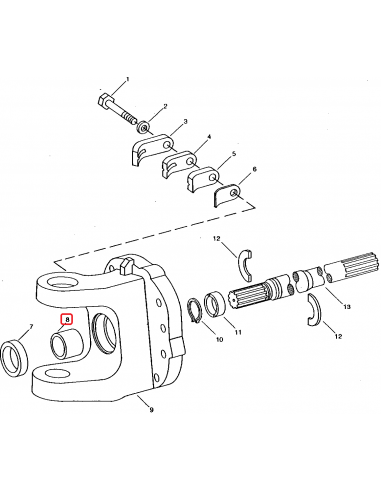 Bucsa Planetara Fata 56.7x60 mm John Deere R82982